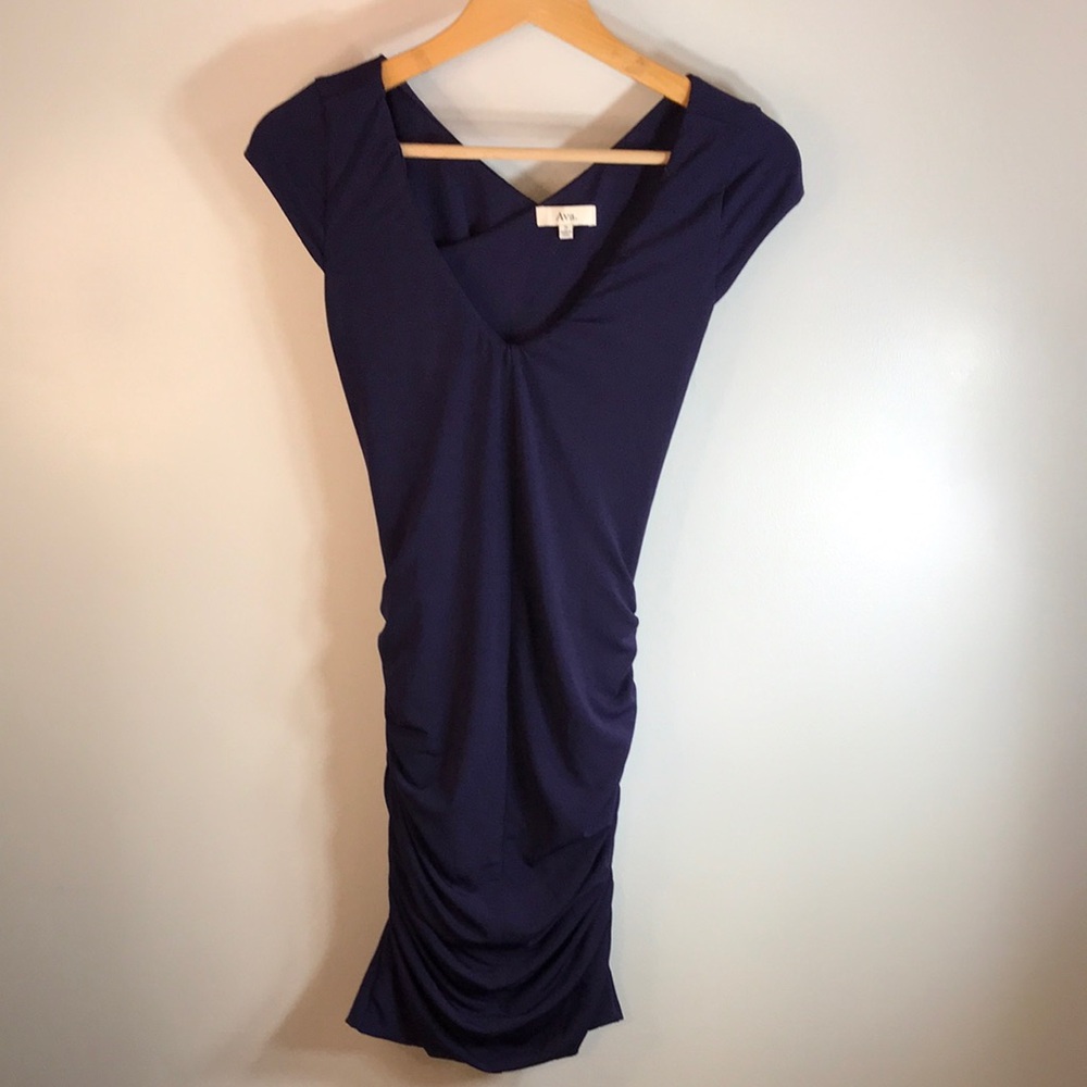 Chic Purple Midi Dress